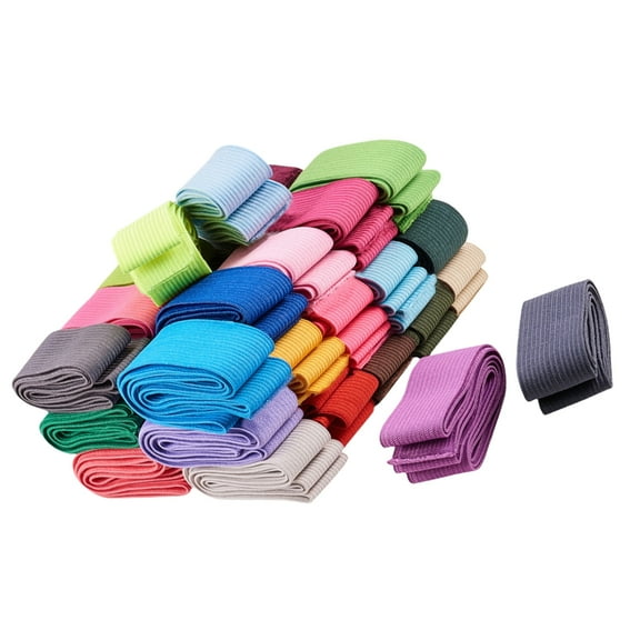 20pcs/Pack Elastic Sewing Bands 25mm Wide In Bright Colors For Do It Yourself And Handmade Craft