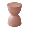 thumbnail image 3 of Taburete pequeño redondo para pies, taburete para cambiar zapatos, asiento sencillo y moderno, otomano versátil. Rosa, 3 of 9