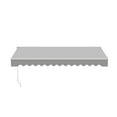 thumbnail image 4 of ALEKO Retractable Home Patio 12 x 10 feet Awning Silver Gray Canopy Sunshade, 4 of 7