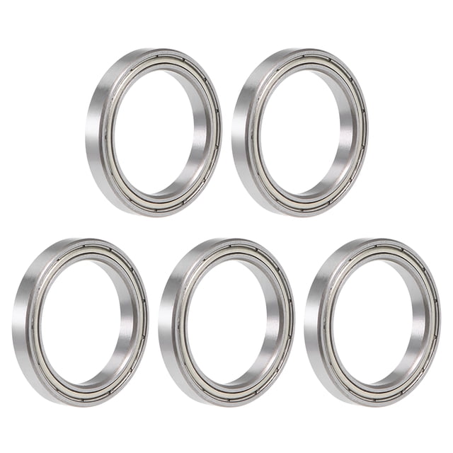Rodamiento de bola de ranura profunda Uxcell, sección delgada, doble sellado de acero cromado 20x27x4mm