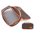 thumbnail image 1 of Splihome Tableware Bag Utensil Bag Barbecue Cookware Drain For Backpacking Picnic Camping Brown, 1 of 10