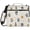 Adorable Astronauts Pattern, variant on Zipper Binder with Shoulder Strap 2 inch 3 Ring Waterproof File Folder Organizer Bag 500 Sheet Cute Clouds and Hearts Pattern