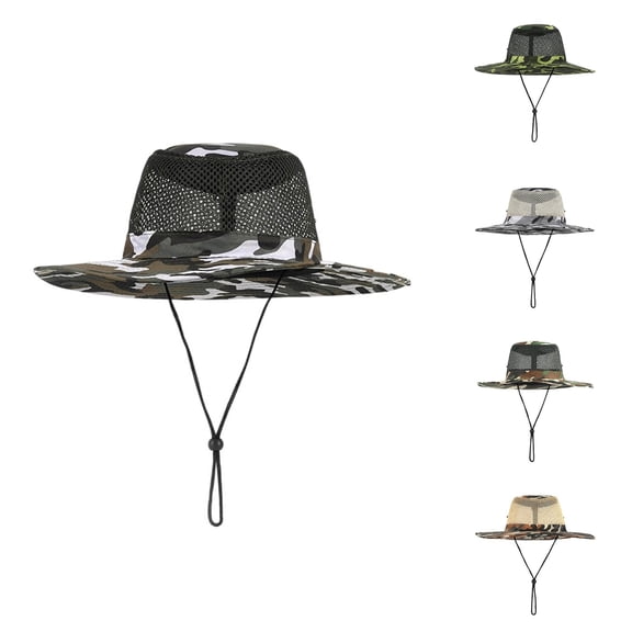 Women Sun Hat Wide Brim Cap Leisure Adjustable Buckle Visor Cap