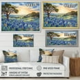thumbnail image 4 of Designart "Dusk Blue Bonnets" Blue Bonnets Picture Framed Canvas Art Print, 4 of 5