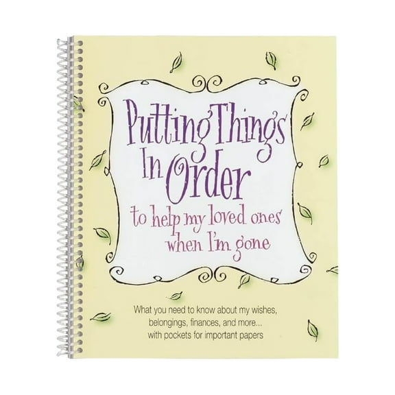 Putting Things In Order: Guide for Organizing Personal Affairs & Important Documents,Self-improving Book Gifts,Room Bookshelf Decoration