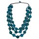 thumbnail image 4 of Collar de cuentas de madera, collar bohemio, cadena de cuerda, collar llamativo de moda Azul, 4 of 9