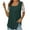 Green, variant on Plebaso Womens Tops Trendy Lace Short Sleeve Pleated Square Neck Tunic Top Casual Dressy Blouse for Women