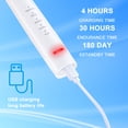 thumbnail image 4 of Electric Toothbrush with Water Dental Flosser,DFITO Between Tooth Brush & Water Floss,Teeth Cleaning Kit with 5 Modes,7 Tooth Brush Heads,White, 4 of 9