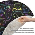 thumbnail image 3 of Cat Kitten Colorful Christmas Tree Mats Waterproof Tree Skirt, Halloween Theme Xmas Tree Stand Tray Mat Floor Protector Pad for Holiday Party Decoration, 28.3", 3 of 6