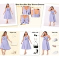thumbnail image 3 of GRACE & GRANDEUR Women's Plus Size Cami Dress Flowy Midi Spring Summer Dresses with Cute Bow 2X Green, 3 of 8