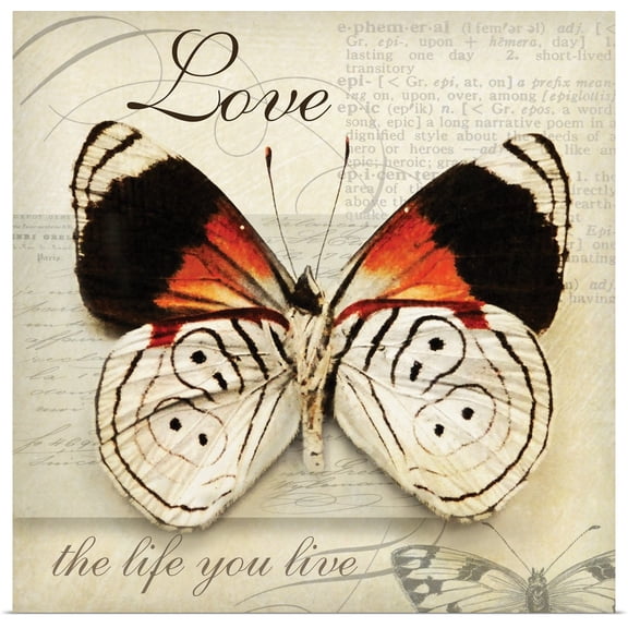 Great BIG Canvas | "Love Life - mini" Art Print - 30x30