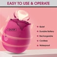 thumbnail image 5 of 2024 Quiet Rose Flower Vibrator Ball with 10 Gears USB Rechargeable Rose Toy for Women, 5 of 6