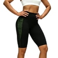 thumbnail image 6 of Inleife Womens High Waist Yoga Shorts Color Block Biker Shorts With Side Pockets Tummy Control Workout Leggings, 6 of 6
