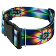 thumbnail image 3 of Country Brook Petz® 1 1/2 inch Deluxe Tie Dye Flowers Dog Collar, Medium, 3 of 5