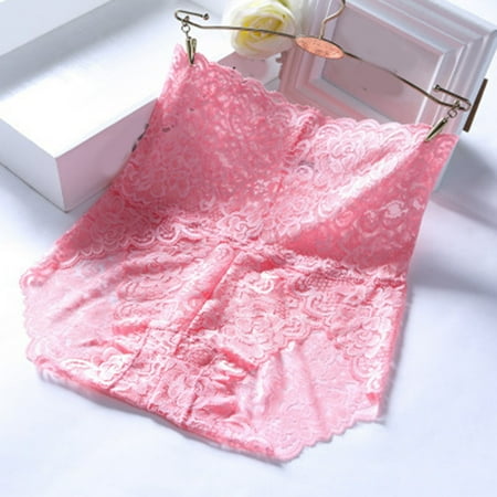Pzocapte Shapewear Panties For Women Pack Shapewear Dress Shapewear Tummy Control Lace Panties High Waist Cotton Crotch Large Size Belly Briefs Lace Panty Panties Lingeries Underwear Underpant Bikini