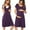 Purple, variant on Avidlove 3 in 1 Nursing Nightgown Button Down Maternity Dress Labor/Delivery Breastfeeding Birthing Gown with Pocket