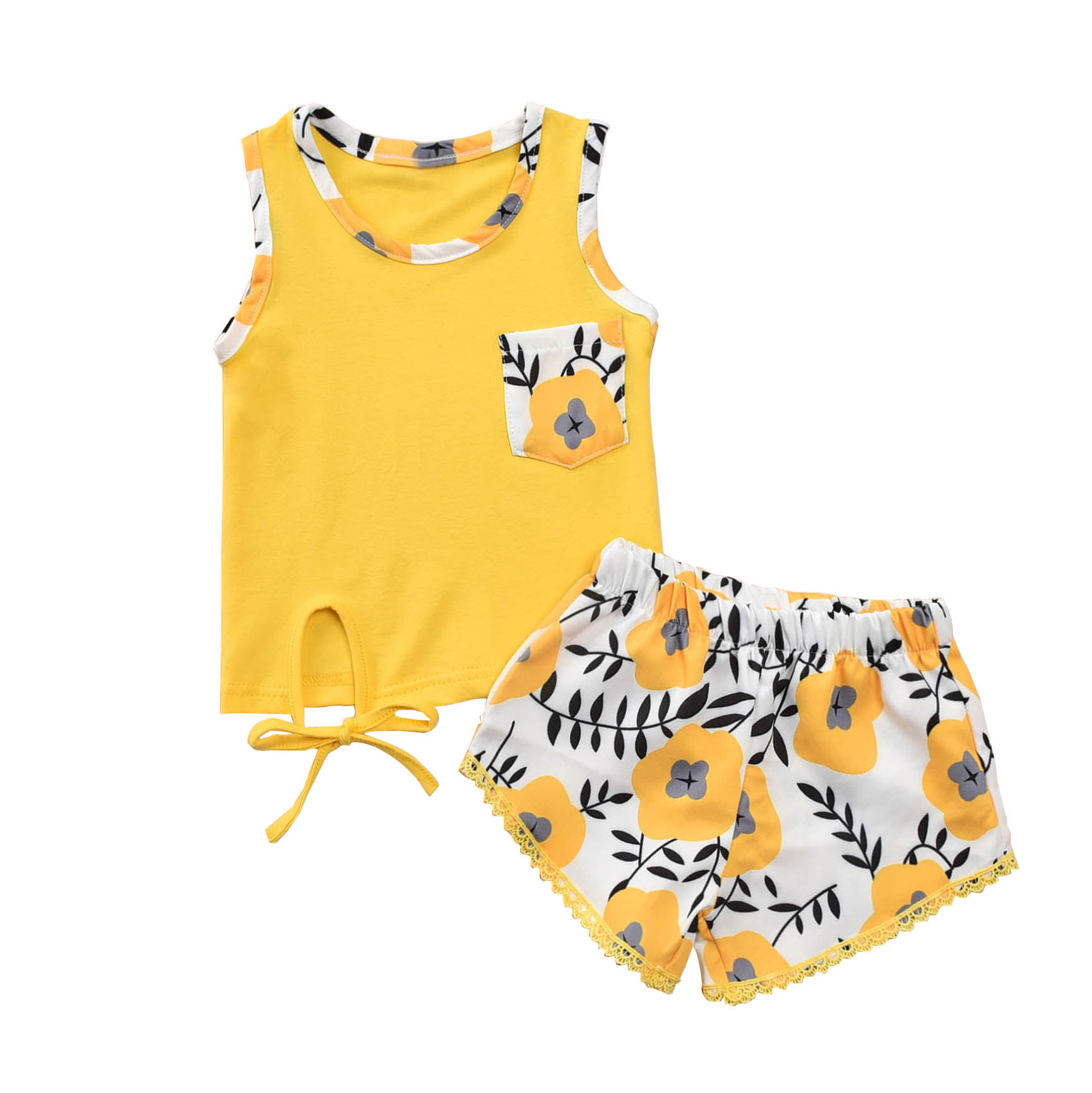 Womens Fashion Summer Yellow Lemon and Bee Garden Beach Shorts Casual Short Pants 
