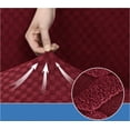 thumbnail image 5 of nipocaio Housse de Canapé Extensible 3 Places Sans Accoudoirs, Housse de Canapé-Lit Pliant Réglable (Rouge Vin), 5 of 5