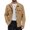 Camel, variant on Men's Coat Twill Fabric Workwear Jacket Flap Pockets Casual Jacket Regular Fit for Winter Outdoor Street Wear