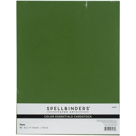 UPC: 0812062031669 | Spellbinders Color Essentials Cardstock 8.5 X11  10/Pkg-Fern
