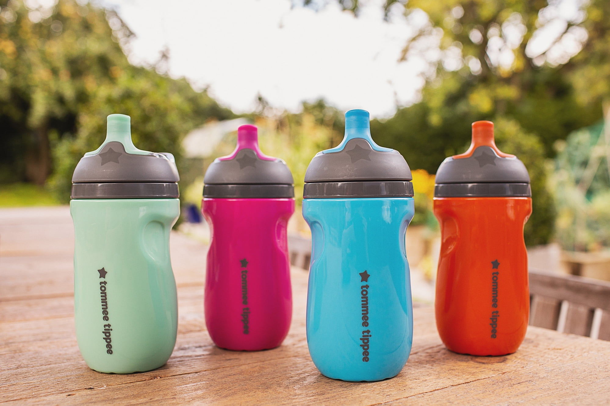 Tommee Tippee Insulated Sportee Toddler Water Bottle with Handle, Boy — 12m+, 2ct