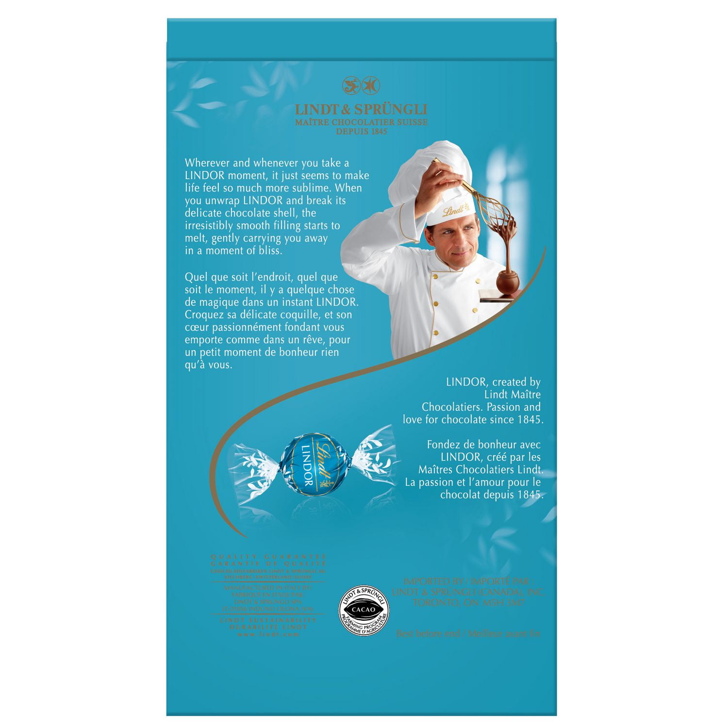 Lindt Lindor Milk Caramel Sea Salt Chocolate Truffles 150 Gram Bag Walmart Canada