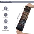 thumbnail image 4 of Horror Freddy Krueger Compression Socks For Women And Men Support Knee High Socks For Running Hiking Athletic Nursing, 4 of 7