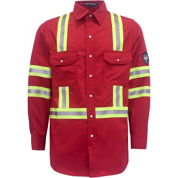 Shirts High Visibility/Hi Vis Flame Resistant/Fire Retardant Shirt 7oz