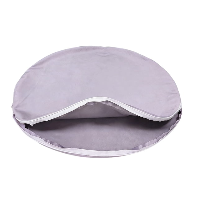 ERK 1Pcs Velvet Round Japanese Drum Pillowcase Without Core Cushion With Zipper