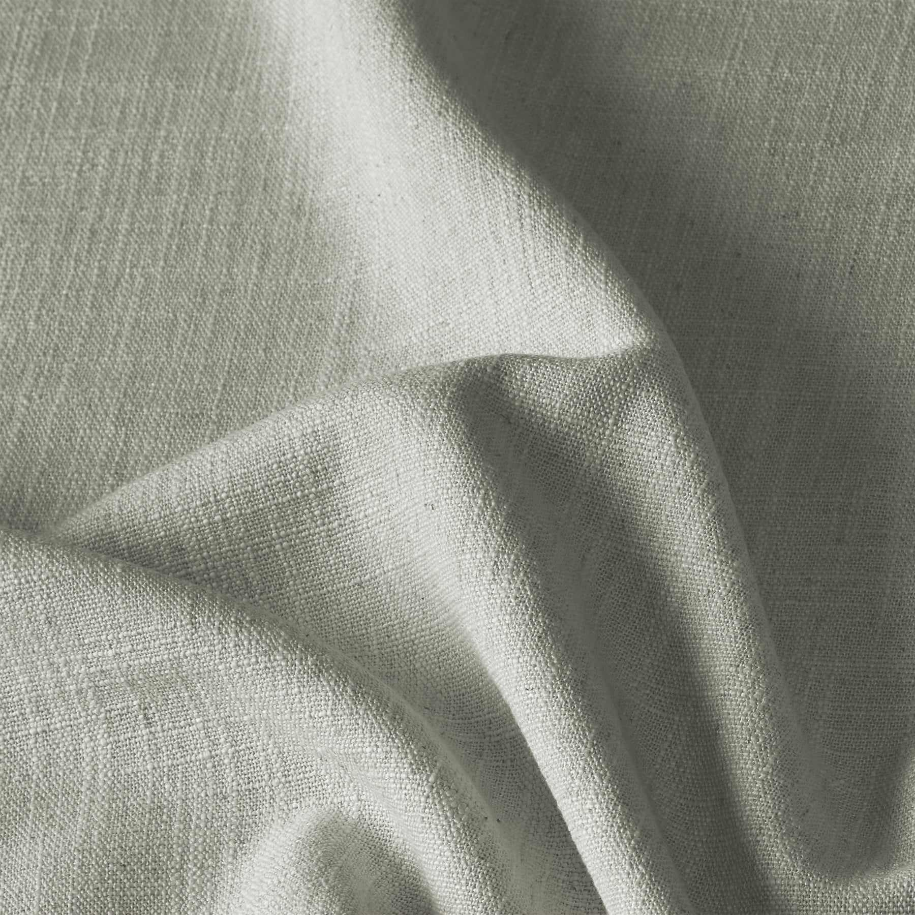 TWOPAGES Faux Linen Drape 72 W X 108 L Inch Pinch Pleated Hanging Style Blackout Privacy Protection Drape for Kitchen, 1 Panel, Grey