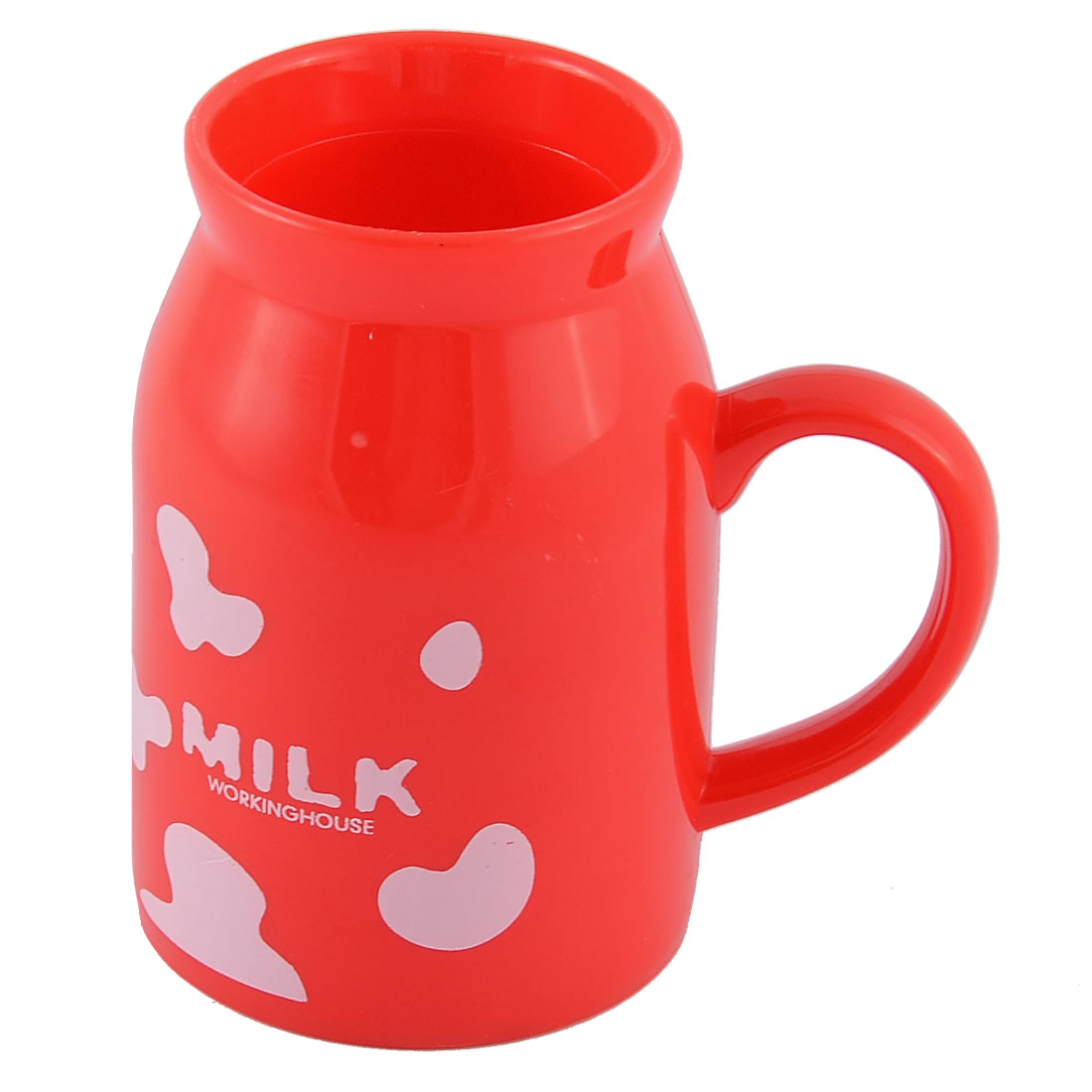 Plastic Abstract Pattern Household Home Milk Cup Container Red 300ml