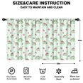 thumbnail image 2 of Dinosaur and Rose Light Green Pattern Insulated Teens Curtains Set Of 2, Bedroom Essentials, Toddler Room Decor 52"x63", 2 of 5