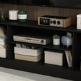 thumbnail image 6 of KULAGAGA Modern Black TV Media Entertainment Center with Doors for Living Room, 6 of 7