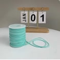 thumbnail image 1 of Xiao Hua Cuerda de PU azul verdosa de 49,21 yardas, 1 rollo, cuerda trenzada hecha a mano para tejido artesanal, cuerda suave e impermeable, ideal para manualidades y proyectos creativos de tejido., 1 of 5