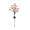 Pink, variant on Njoeus 27.5in Solar Camellia Ground Light Artificial Plant Waterproof Stake for Lawns Decor From Plain Grass to Floral Light One Camellia Adds Warm Elegance