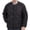 Black, variant on Men's & Big Men's Lightweight Puffer Liner Jacket V Neck Snap Button Inner Coat Long Sleeve Packable Warm Insulated Outerwear