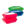 thumbnail image 5 of Greenbrier Plastic Storage Containers, Small, Mini, Snap-lock Lids, 6-pc Set, Colors May Vary, 5 of 6
