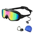 thumbnail image 2 of Wanfds Swim Goggles Wide View Anti Fog UV Swimming Goggles No Leaking Goggles Swimming Adult Men Women With Nose Cover(A), 2 of 6