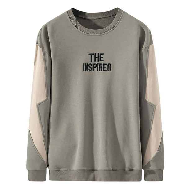 Abrigo de suéter con estampado de letras grandes de otoño/invierno para hombre Pompotops oipoqjl18344