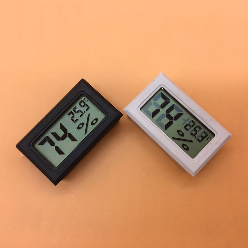 Temperature Humidity Meters Gauge Indoor Hygrometer LED Display for Humidors Greenhouse Incubators Reptile