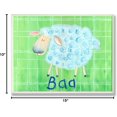 thumbnail image 3 of The Kids Room by Stupell Baa Sheep on Green Plaid Background Rectangle Wall Plaque, 3 of 3