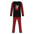 thumbnail image 2 of Pijamas de Navidad Para La Familia Trajes A Juego Hombre Papá Blusa Con Estampado A Cuadros Tops + Pantalones Ropa Odeerbi ODB189584, 2 of 9