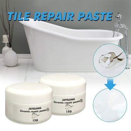 

Ovzne Tub Tile and Shower Repair Kit Porcelain Repair Kit for Crack Chip Ceramic Floor Clearance