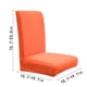 thumbnail image 3 of Funda elástica para silla de comedor | Funda elástica de poliéster cepillado de color liso | Ajuste universal para asientos de 40-50 cm | A prueba de derrames y cómoda | Paquete de 1, 3 of 3