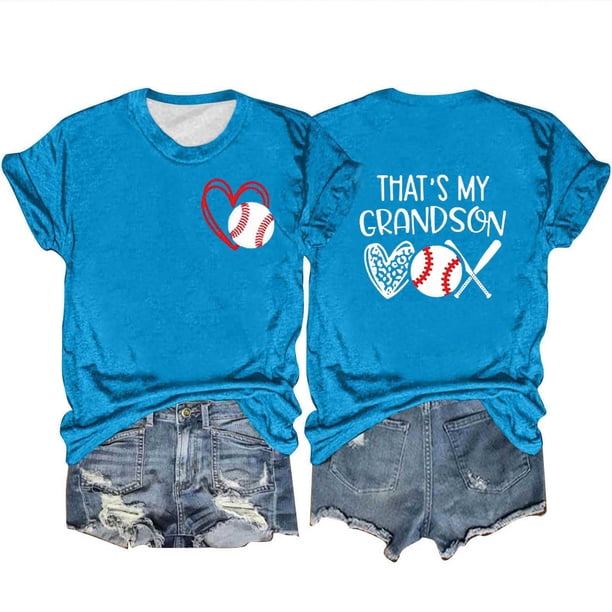 Camiseta de Manga Corta de Cuello Redondo Impresa para las Mujeres, Camisetas Casuales de Mujer