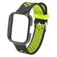 thumbnail image 2 of 2 In 1 Sweat Proof Quick Release Silicone Watch Replacement Band For Redmi Watch 3 With Soft And Breathable Material, 2 of 8