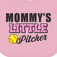thumbnail image 4 of Inktastic Mommys Little Pitcher Softball Girls Baby Bib, 4 of 4