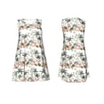 thumbnail image 7 of Naloa Flamingo Palm Trees Print Women's Summer Spring Casual Beach Sundress,Vacation Sleeveless Tank Crewneck Loose Dresses, 7 of 7