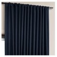 thumbnail image 4 of KeLiang Faux Linen Room Darkening Curtains - 84 Inches Long Extra Wide Luxury Linen Curtains for Bedroom & Living Room (1 Panel), 100W X 84L, Nightfall Navy, 4 of 9