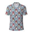 thumbnail image 2 of Daiia Snowflake Christmas gnome Pattern Men’s Polo Shirts,Solid Deck Shirt,Classic Fit, Breathable Cotton Polo for Casual and Sport Wear-XX-Large, 2 of 7